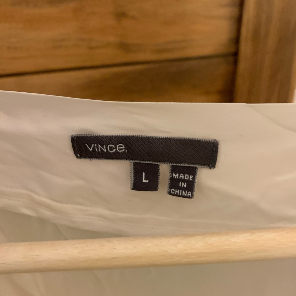Vince Silk White Cocoon Tunic size large - Picture 3 of 4